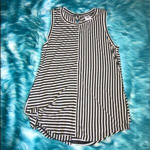Cabi sleeveless striped shirt